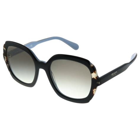 prada heritage hexagonal sunglasses black|Prada PR 16US Heritage 54 Grey Gradient & Black Azure.